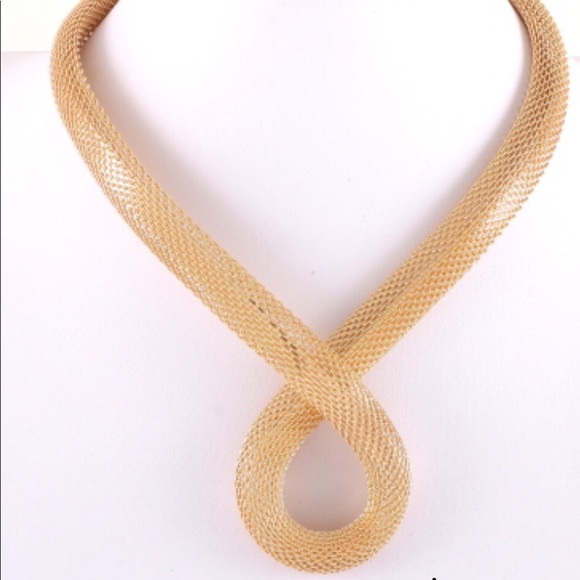 Jewelry Gold Mesh Choker Necklace Set Poshmark